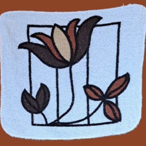 Vtg 70s Tulip Washcloths - Picture 2 of 2
